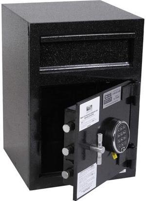 FireKing SB2014-BLEL Depository Security Safe, 0.95 cu ft, 14 x 15.5 x 20, Black