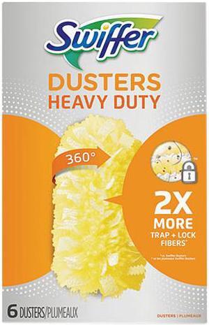 Swiffer 21620BX Heavy Duty Dusters Refill, Dust Lock Fiber, Yellow, 6/Box Swiffer 21620BX Heavy Duty Dusters Refill, Dust Lock Fiber, Yellow, 6/Box