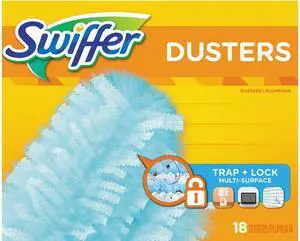 Swiffer 99036BX Dusters Refill, Fiber Bristle, Light Blue, 18/Box