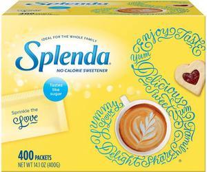 Splenda 200414CT Single-serve Sweetener Packets  400 Per Box - 6 Box Per Carton