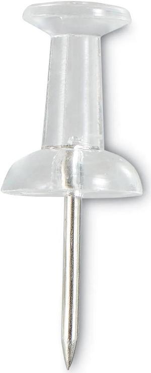 Universal UNV31306 Clear Push Pins, Plastic, 3/8", 400/Pack