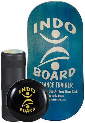 Indo Board IB_RockerTrainingBlue Rocker Board Training Package (Blue) w/ Roller & Cushion