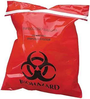 Unimed-Midwest CTRB042910 Stick-On Biohazard Infectious Waste Bag