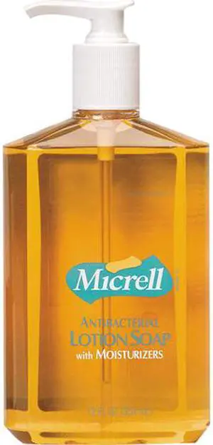 Micrell 9759-12 Antibacterial Lotion Soap, 12oz, Pump Bottle, Light Scent