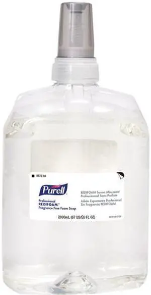 Purell 8672-04 Professional REDIFOAM Fragrance-Free Foam Soap, 2000 mL, 4 / Carton