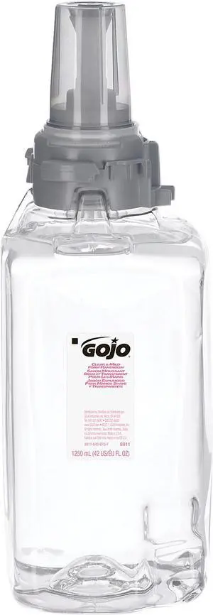 GOJO 8811-03 Clear & Mild Foam Handwash - 1250 mL Refill for GOJO ADX-12 Dispenser