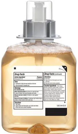 GOJO 516204CT FMX-12 Refill Foam Antibacterial Handwash - Fresh Fruit Scent - 42.3 fl. oz.