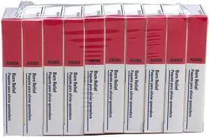 First Aid Only AN404-10 Burn Treatment Pack Refills for ANSI-Compliant First Aid Kits/Cabinets, 60/Pack
