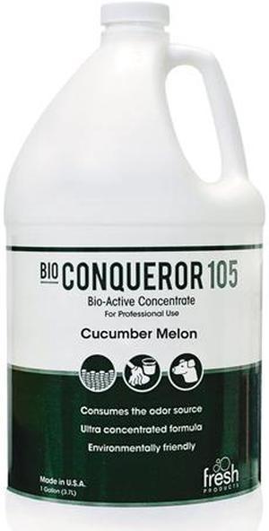 Fresh Products 1-BWB-CM-F Bio Conqueror 105 Enzymatic Odor Counteractant Concentrate, Cucumber Melon, 1 gal, 4 / Carton