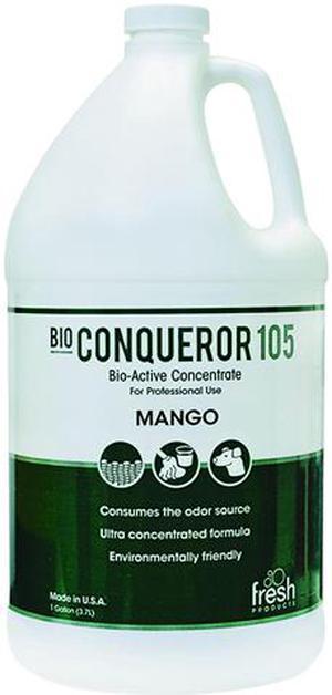 Fresh Products 1-BWB-MG Bio Conqueror 105 Enzymatic Odor Counteractant Concentrate, Mango, 1 gal, 4 / Carton