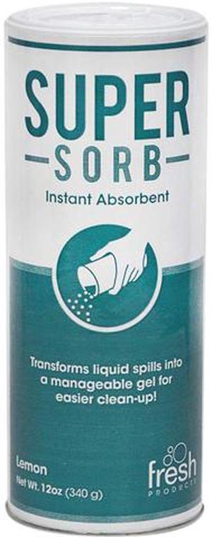 Fresh Products FRS 6-14-SS Super-Sorb Liquid Spill Absorbent, Powder, Lemon-Scent, 12 oz. Shaker Can, 6 / Box