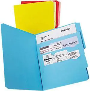 Pendaflex 10773 Divide it Up File Folder, Multi Section, Letter, Assorted, 12/Pack, 1 Pack