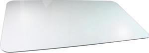 Floortex 123648EG Cleartex Glaciermat Glass Chair Mat, Hard Floor, Home, Office, Carpet - 48" Length x 36" Width - Rectangle - Glass - Clear