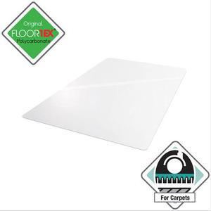 Floortex EC118923ER Cleartex Ultimat Polycarbonate Chair Mat for Low / Medium Pile Carpet, 35" x 47", Clear