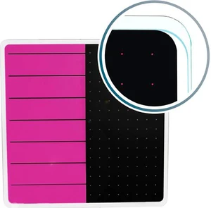 Floortex FCVGM1414VP Viztex Glacier Soft Violet & Jet Black Plan & Grid Glass Dry Erase Board - 14" x 14" Floortex FCVGM1414VP Viztex Glacier Soft Violet & Jet Black Plan & Grid Glass Dry Erase Board - 14" x 14"