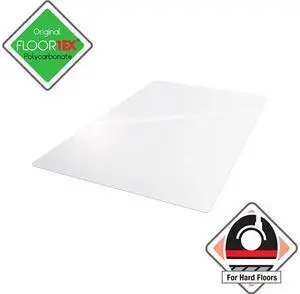 Floortex FR1218020019ER Ultimat XXL Polycarbonate Rectangular Gaming Chair Mat for Hard Floors - 71" x 79"