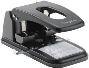 Swingline A7074190 100-Sheet High Capacity 2-Hole Punch, Fixed Centers, 9/32" Holes, Black/Gray Swingline A7074190 100-Sheet High Capacity 2-Hole Punch, Fixed Centers, 9/32" Holes, Black/Gray