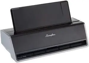 Swingline A7074532A 28-Sheet Commercial Electric Two-Hole Punch, Fixed 9/32" Holes, Black/Silver