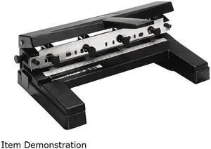 Swingline A7074450E 40-Sheet Two-to-Four-Hole Adjustable Punch, 9/32" Holes, Black Swingline A7074450E 40-Sheet Two-to-Four-Hole Adjustable Punch, 9/32" Holes, Black