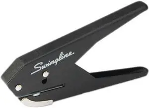 Swingline 74017 20-Sheet Low Force One-Hole Punch, 9/32"Holes, Black, 1 Each