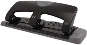 Swingline 74133 20-Sheet SmartTouch Three-Hole Punch, 9/32" Holes, Black/Gray, 1 Each