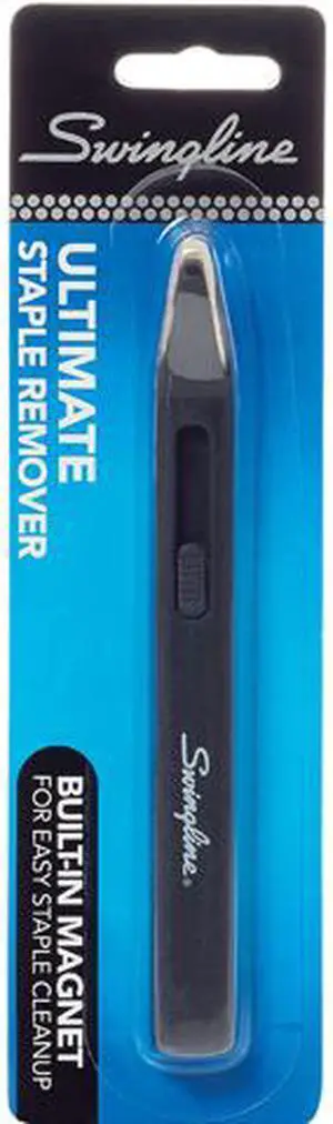 Swingline S7038121R Ultimate Staple Remover, Blade Style, Built-in Magnet, Black