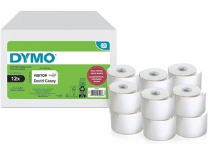 Dymo Multipurpose White Medium Labels - DiameterRoll - Direct Thermal - White - 250 / Roll - 3000 Total Label(s) - For Label Printer - 12/Pack - 2229751 Dymo Multipurpose White Medium Labels - DiameterRoll - Direct Thermal - White - 250 / Roll - 3000 Total Label(s) - For Label Printer - 12/Pack - 2229751