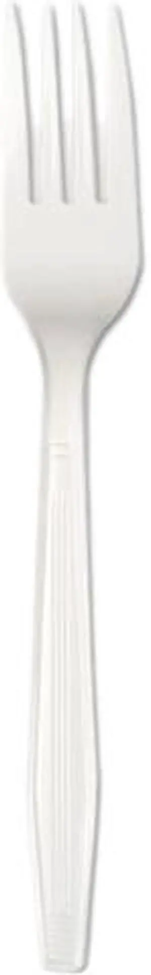 Boardwalk FORKHW Full Length Polystyrene Cutlery, Fork, White, 1000/Carton, 1 Carton