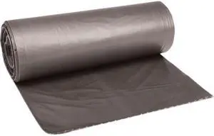 Boardwalk H7658TGKR01 Waste Can Liners, 60 gal, 38.00" x 58.00", 0.95 mil, Gray, 25 Bags / Roll