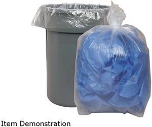 Boardwalk BWK535 Low Density Repro Can Liners, 45 gal, 1.4 mil, 40.00" x 46.00", Clear, 100/Carton
