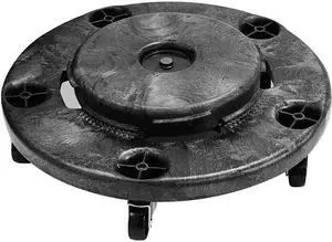 Boardwalk 3485200 Refuse Container Utility Dolly, 300 lb Capacity, 22" Diameter, Gray