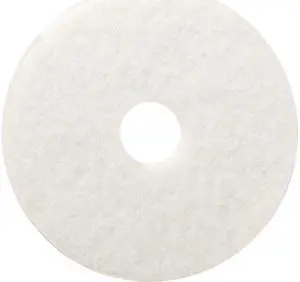 Boardwalk BWK4020WHI Polishing Floor Pads, 20.00" Diameter, White, 5/Carton