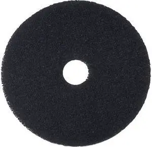Boardwalk BWK4013BLA Stripping Floor Pads, 13.00" Diameter, Black, 5/Carton
