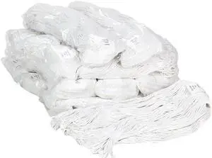 Boardwalk BWK4024RCT Pro Loop Web/Tailband Wet Mop Head, Rayon, #24 Size, White, 12/Carton