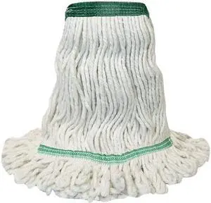Boardwalk BWK502WHNB Mop Head, Premium Standard Head, Cotton/Rayon Fiber, Medium, White
