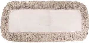 Boardwalk BWK1336 Industrial Dust Mop Head, Hygrade Cotton, 36" x 5", White