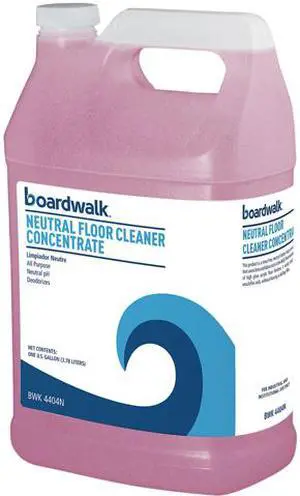 Boardwalk 570600-41ESSN Neutral Floor Cleaner Concentrate, Lemon Scent, 1 gal Bottle, 4/Carton