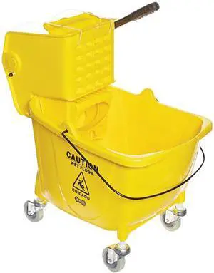 Boardwalk 3485205 Pro-Pac Side-Squeeze Wringer/Bucket Combo, 8.75gal, Yellow