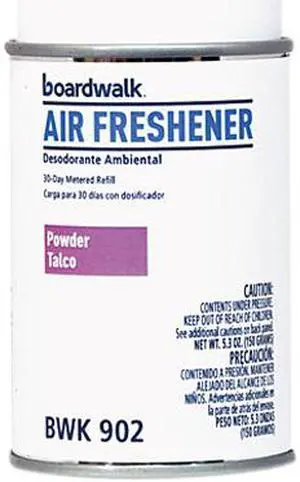 Boardwalk 1048762 Metered Air Freshener Refill, Powder Mist, 12 Cans