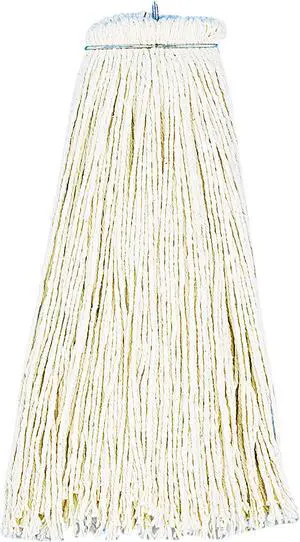 Boardwalk BWK716CEA Cut-End Lie-Flat Wet Mop Head, Cotton, 16oz, White