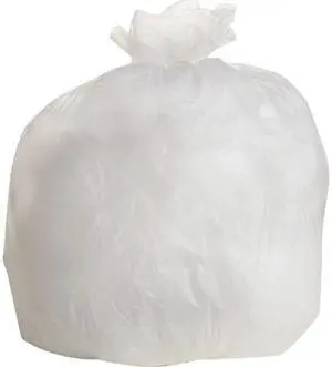 Boardwalk V8046ENKR01 45 Gallon Clear Trash Bags, 40x46, 19mic, 150 Bags