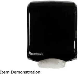 Boardwalk T1770BKBW Ultrafold Multifold/C-Fold Towel Dispenser, 11.75 x 6.25 x 18, Black Pearl