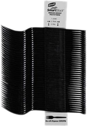 Dixie Black, 24 Packs of 40, 960/Carton SmartStock Plastic Cutlery Refill Forks