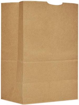 Gen Grocery Paper Bags, 75 lb Capacity, 1/6 BBL, 12" x 7" x 17", Kraft, 400 Bags BAGSK1675
