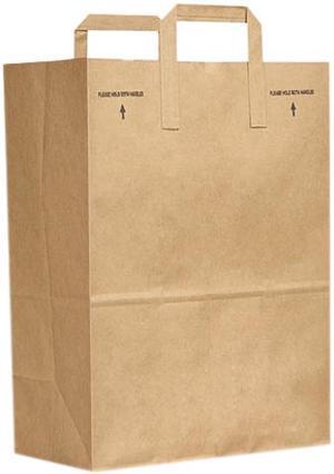 General 88885 Grocery Paper Bags, Handle, 1/6 BBL, 70 lbs Capacity, 300 Bags