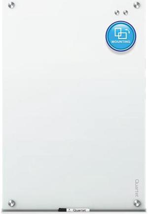 Quartet G7248W Infinity Magnetic Glass Marker Board, 72 x 48, White, 1 Each
