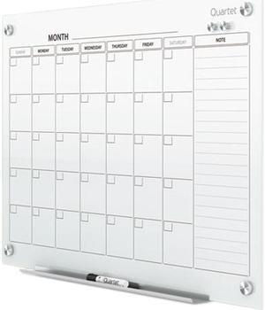 Quartet GC4836F Infinity Magnetic Glass Calendar Board, 48 x 36, 1 Each
