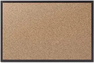 Quartet 2307B Classic Cork Bulletin Board, 72x48, Black Aluminum Frame, 1 Each