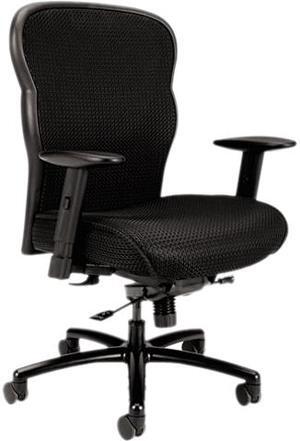 HON VL705VM10 Big and Tall High-Back Chair Black Frame - Black Mesh Fabric