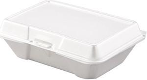 Dart 205HT1 Carryout Food Container, Foam, 1-Comp, 9 3/10 x 6 2/5 x 2 9/10, 200/Carton, 1 Carton